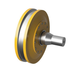 Trolley wheel flanged fits Kalmar 710 dia