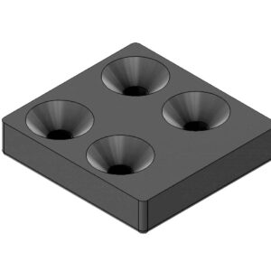 Sliding plate 95x90 mm Noëll